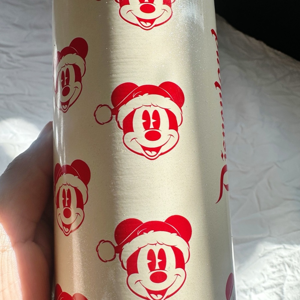 Starbucks Disney Mickey Mouse Holiday Stainless Steel Water Bottle - Collectable - Picture 2 of 4